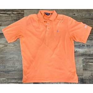 Polo Golf Ralph Lauren Mens Polo Shirt Large Orange Coutry Club Muirfield Preppy